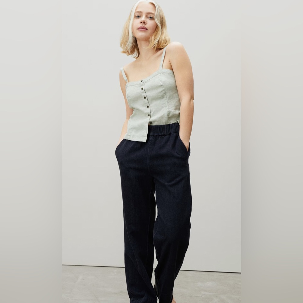 Everlane The Linen Picnic Top Laurel